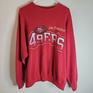 Vintage 1995 San Fransisco 49ers Red Crewneck Sweater XL